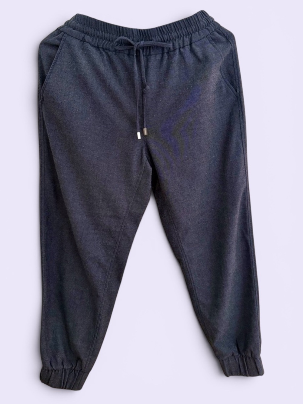 Zara Navy Blue Drawstring Jogger Pants- IN GREAT CONDITION!
